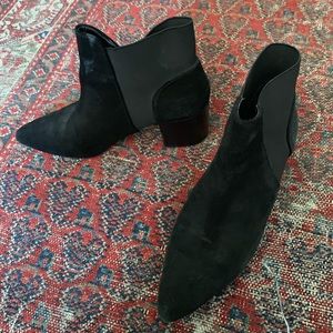 Zara Suede Ankle Boots  (Size 37)